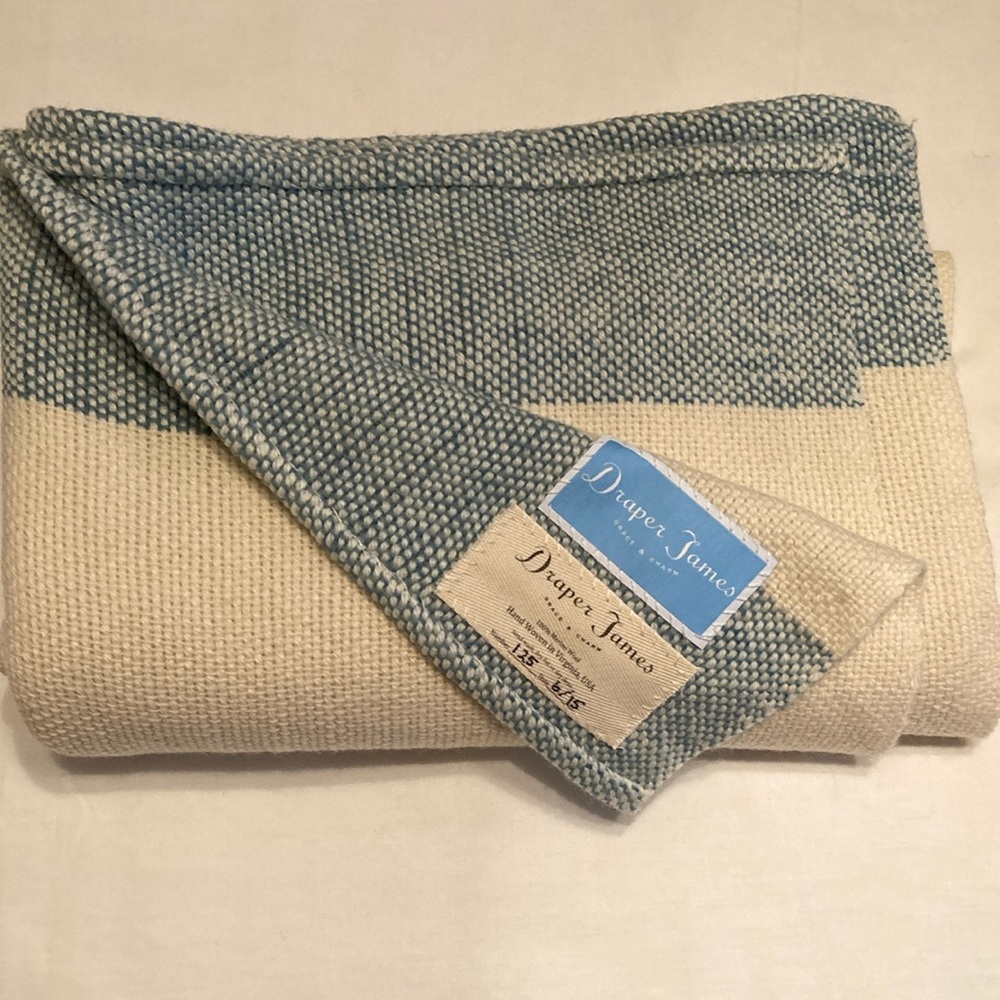 Draper James Wool Throw, never used, made in US